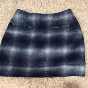 Kate Spade Navy and White Plaid Mini Skirt Will